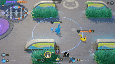 Pokemon UNITE - Aqua Tail Maximum Range Damage