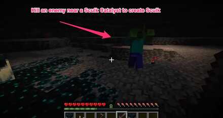 Kill an enemy near a Sculk Catalyst