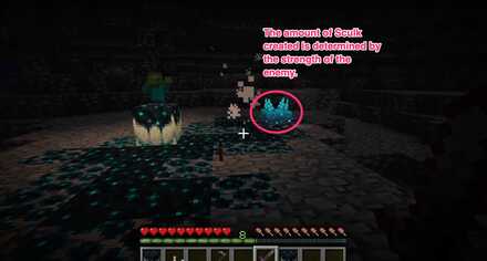 Stronger enemies give you more Sculk