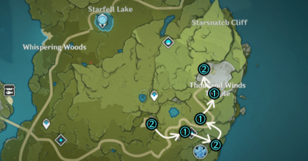 Genshin - Quick Bird Egg Farming Route