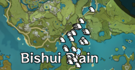 Genshin - Horsetail Locations in Bishui Plain