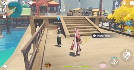 Genshin - A Visitor From Westward Realms Quest - Talk to Nazafarin