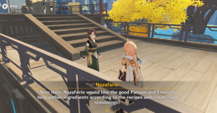 Genshin - A Visitor From Westward Realms Quest - Finish the Conversation to Play