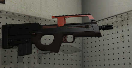 GTA V - Assault SMG Skin - Orange tint