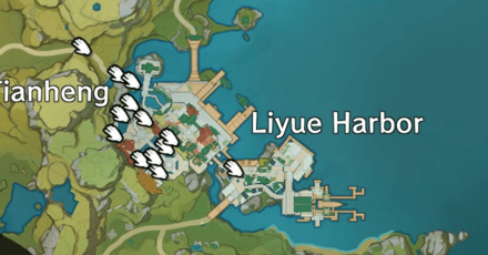 Genshin - Glaze Lily Location - Liyue Harbor