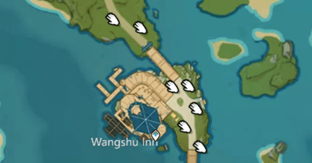 Genshin - Silk Flower Locations - Wangshu Inn