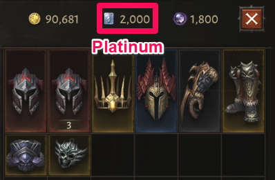 Diablo Immortal - Inventory Platinum