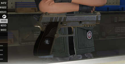 GTA V - Pistol Skin - Army tint