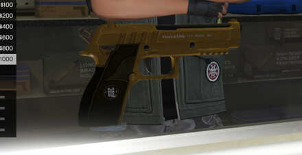 GTA V - Pistol Skin - Gold tint