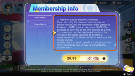 Pokemon Unite - UNITE Club Membership How to Join Step 3