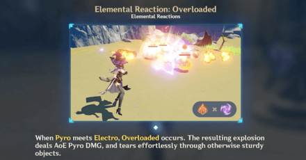 Genshin - Elemental Reaction - Overloaded