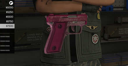 GTA V - SNS Pistol Skin - Pink tint