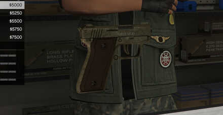 GTA V - SNS Pistol Skin - Army tint