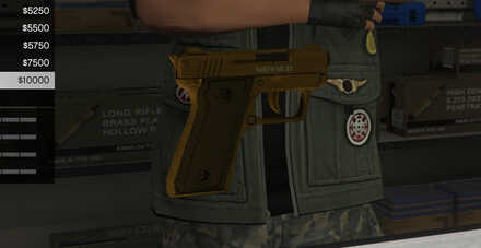 GTA V - SNS Pistol Skin - Gold tint
