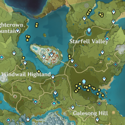 Genshin - Mondstadt Snapdragon Locations