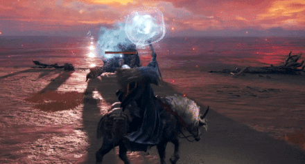 Elden Ring - Great Oracular Bubble while mounted use.