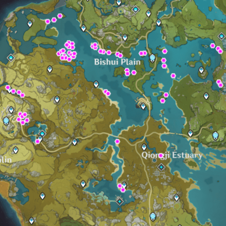 Genshin - Liyue Snapdragon Locations