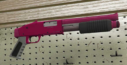 GTA V - Sawed-Off Shotgun Skin - Pink tint