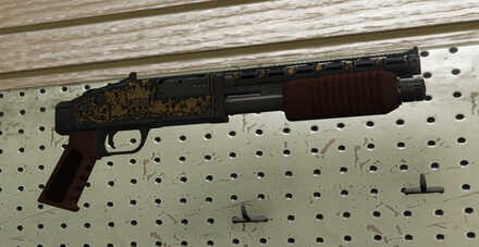 GTA V - Sawed-Off Shotgun Skin - Gilded Gun Metal Finish