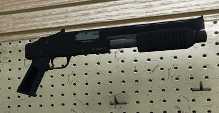 GTA V - Sawed-Off Shotgun Skin - LSPD tint