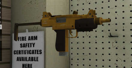 GTA V - Micro SMG Skin - Gold tint