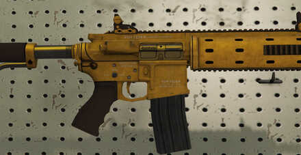 GTA V - Carbine Rifle Skin - Gold tint