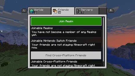 Join realms that are availble