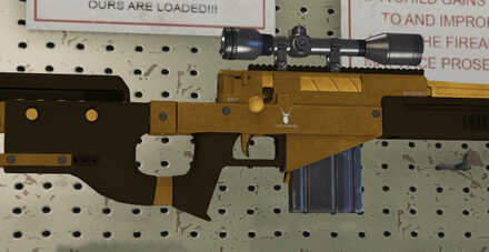 GTA V - Sniper Rifle Skin - Gold tint