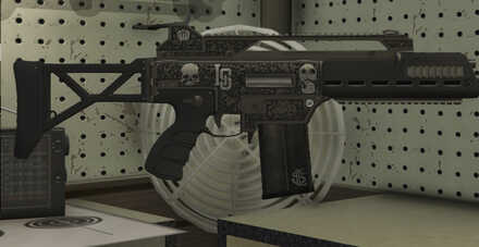 GTA V - Special Carbine Skin - Etched Gun Metal Finish