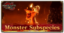 MH Rise Sunbreak - Monster Subspecies Banner