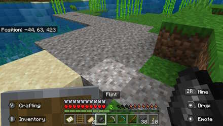 Minecraft - obtaining Flint