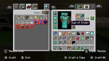 Minecraft - crafting Eyes of Ender