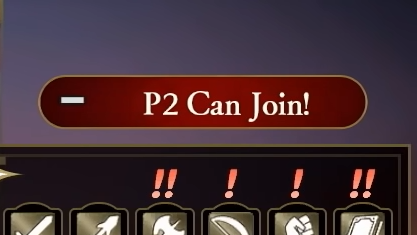 FEW3H - P2 Can Join Button Fire Emblem Warriors