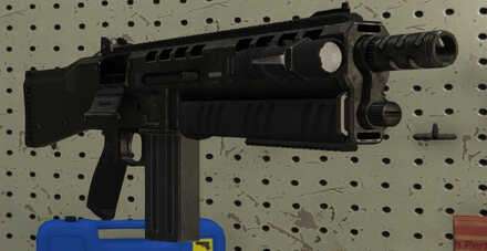 GTA V - Assault Shotgun Skin - Flashlight