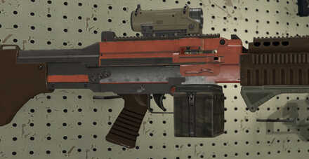 GTA V - Combat MG Skin - Orange tint