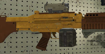 GTA V - Combat MG Skin - Gold tint