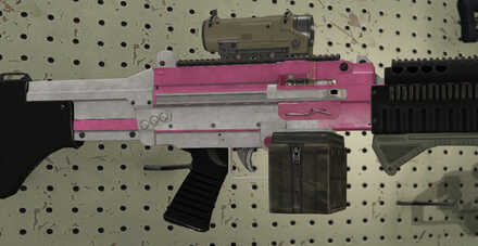 GTA V - Combat MG Skin - Pink tint