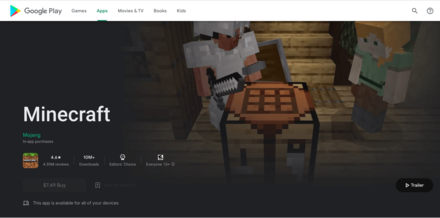 Google Play Store Screen