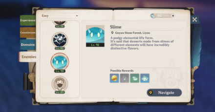 Genshin - Find Slimes through the Adventurer
