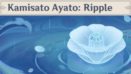 Genshin - Kamisato Ayato: Ripple Namecard Showcase