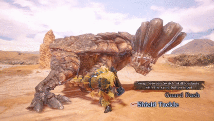 MH Rise Sunbreak - Lance Shield Tackle Switch Skill