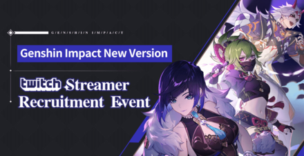 Genshin - Version 2.7 Twitch Livestream Event