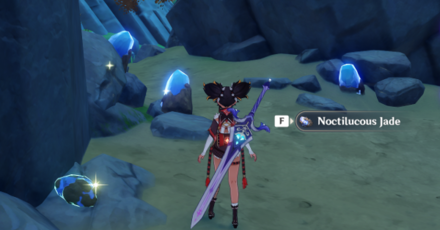 Genshin - Noctilucous Jade in Mines and Caves