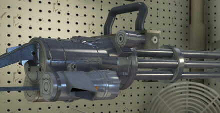 GTA V - Minigun Skin - Platinum tint