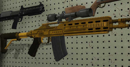 GTA V - Marksman Rifle Skin - Gold tint
