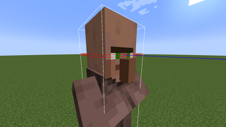 Minecraft - red and blue outlines