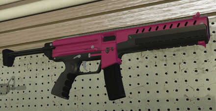 GTA V - Combat PDW Skin - Pink tint