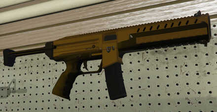 GTA V - Combat PDW Skin - Gold tint