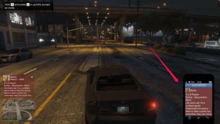 GTA V - Accepting Job Invites