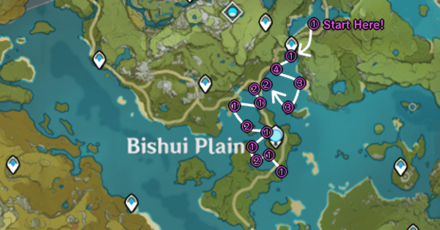 Genshin - Horsetail Farming Route